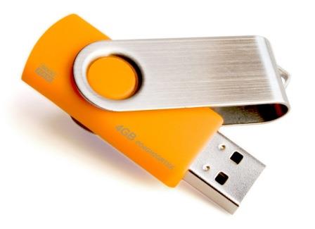 9404130 Goodram  Goodram Twister USB minne med logo Orange 4GB